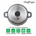 Cheffinger CF-DCS01: 6 Pieces Mable Coated Soup Pot Casserole Set - 20cm,24cm,28cm - Shopperllo
