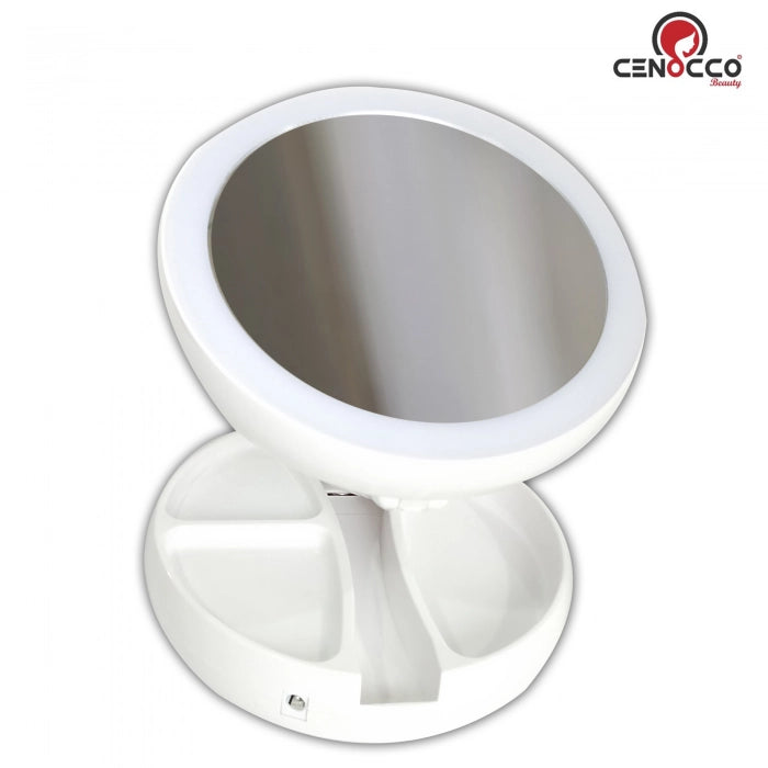 Cenocco Foldable LED Vanity Mirror - Shopperllo