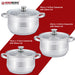 Herzberg 12 Pieces Stainless Steel Cookware Set - Shopperllo