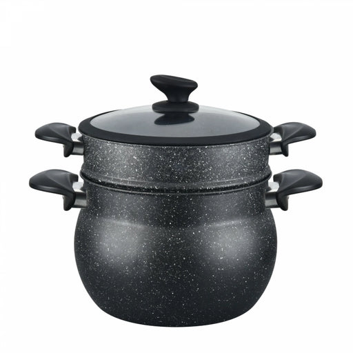 Cheffinger CF-COUS6: 6L Marble Coated Steam Cooker Couscous Pot - Shopperllo