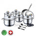 Royalty Line RL-1802: 18 Pieces Stainless Steel Cookware Set w/ Various Utensils - Shopperllo
