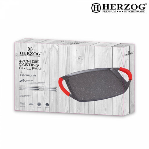 Herzog Stone Baking Plate with Non-Stick Coating 47cm - Shopperllo