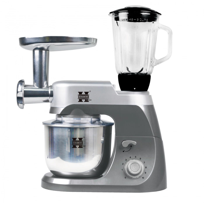 Herzberg HG-5029:3 in 1  800W Stand Mixer With Planetary Beating Action - Shopperllo