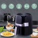 Just Perfecto JL-22: 1400W Airfryer LED Touch Screen Hot Air Fryer With Grill Plate - 3.5L - Shopperllo