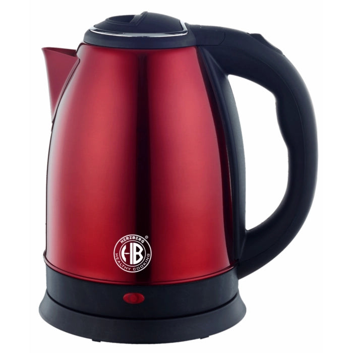 Herzberg HG-5011RED: 1.8L 1500W Stainless Steel Electric  Kettle - Red - Shopperllo