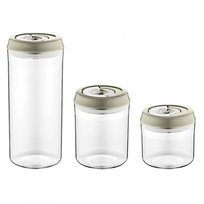 Herzberg Vacuum Storage Jar Set - Shopperllo