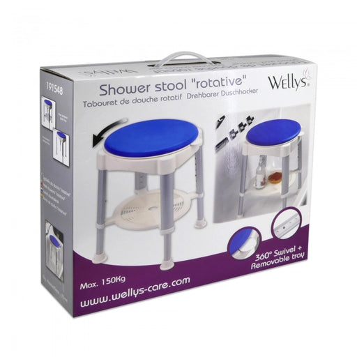 Wellys Rotating Shower Stool - Shopperllo