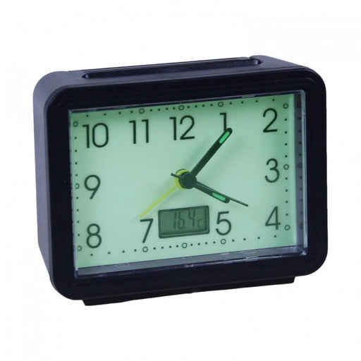 Genius Ideas Luminescent Alarm Clock And Thermometer - Shopperllo