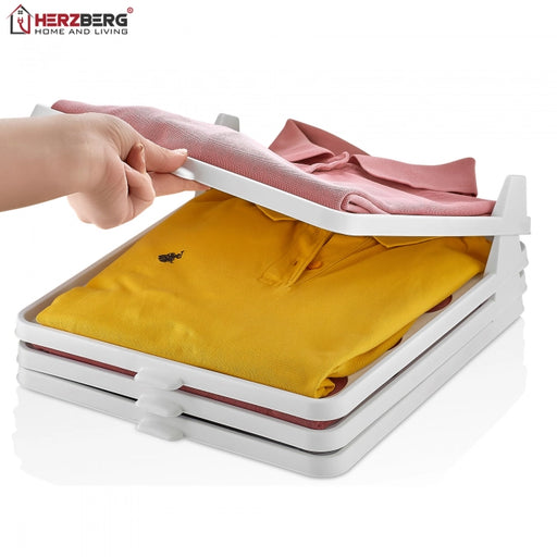 Herzberg HG-L659: Closet Organizer & Shirt Folder - Shopperllo