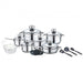 Royalty Line RL-1802: 18 Pieces Stainless Steel Cookware Set w/ Various Utensils - Shopperllo